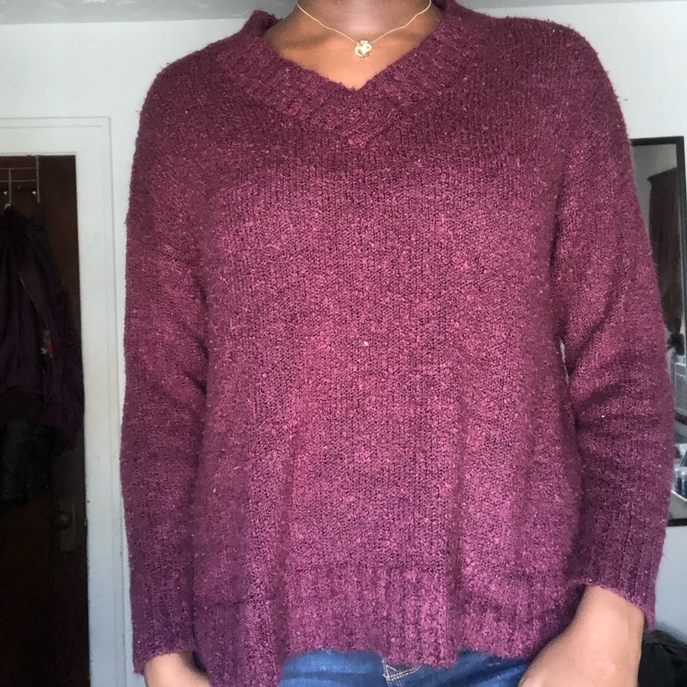 Burgundy sweater